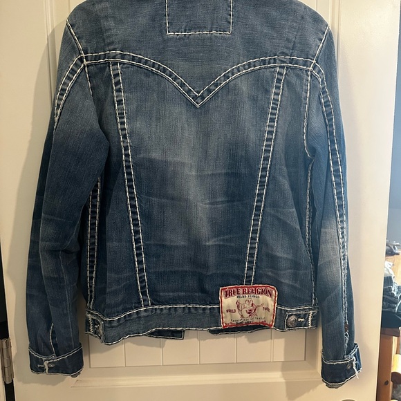 True Religion Indigo Denim Jacket with Contrast Stitching size small - Picture 6 of 7
